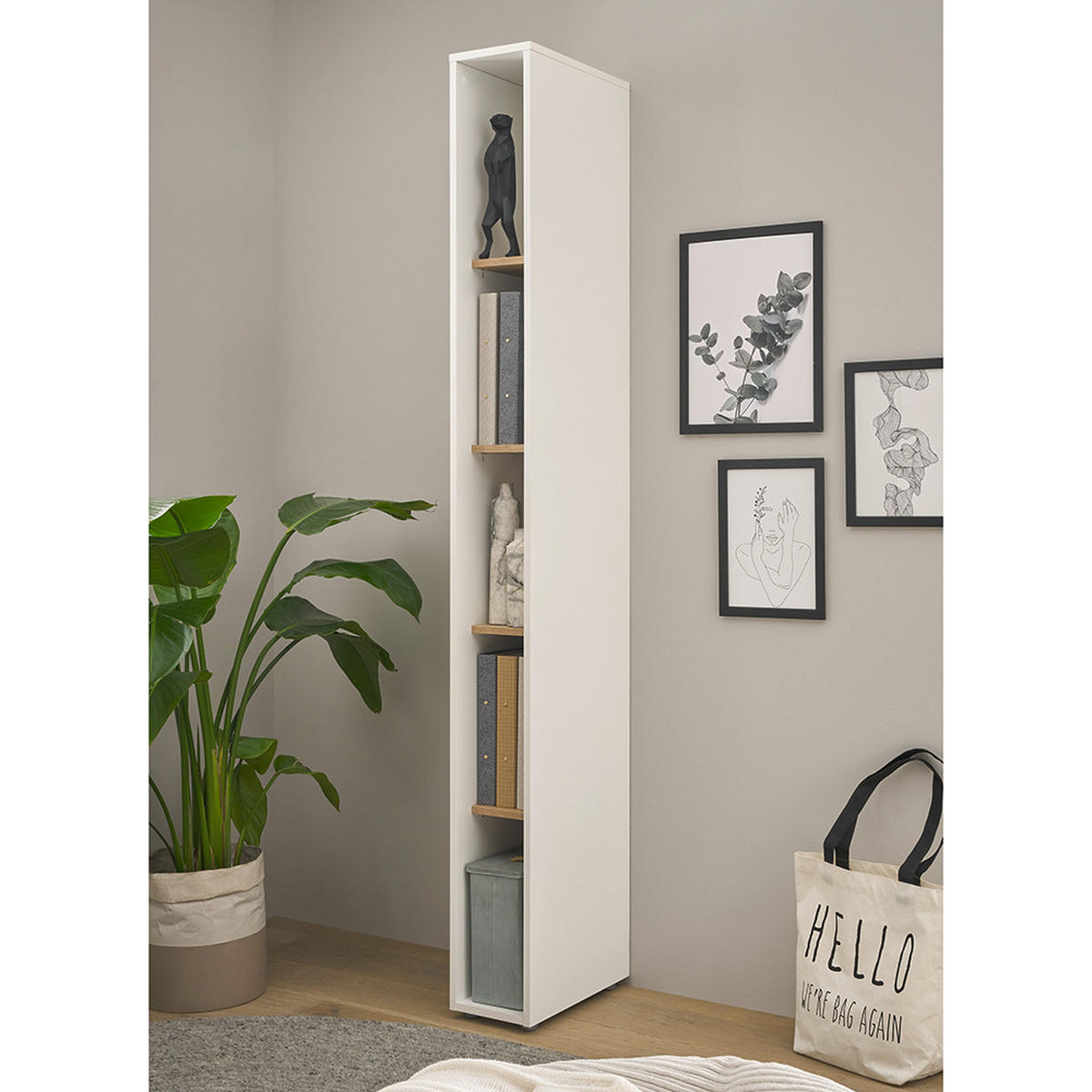 REGAL Crisp-61 - Weiß, Holzwerkstoff (20/200/40cm) - Lomado