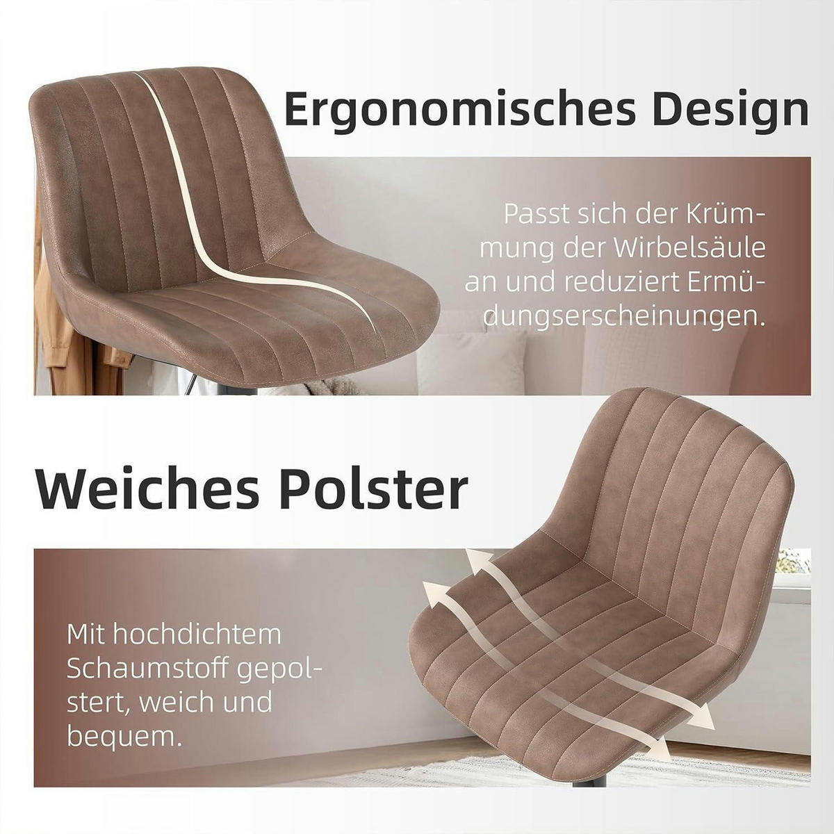 BARHOCKER 1er Set Braun - Braun, Kunststoff (46/109/37cm)