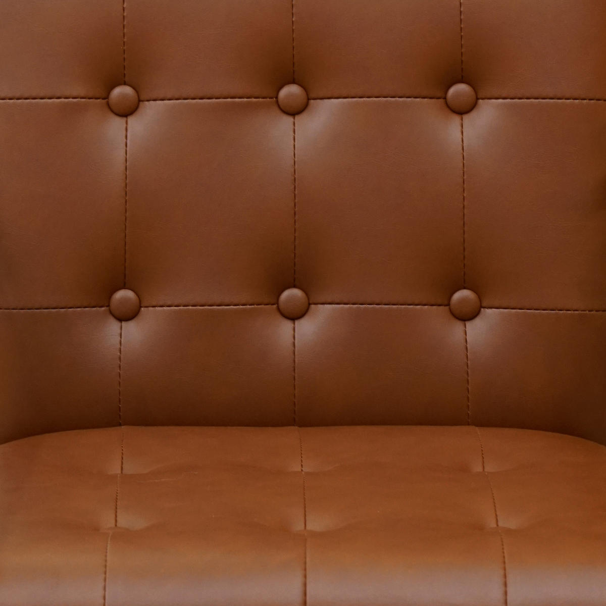 LOUNGESESSEL JONES Kunstleder Braun - Schwarz/Braun, Textil/Metall (53/73/69cm) - SVITA