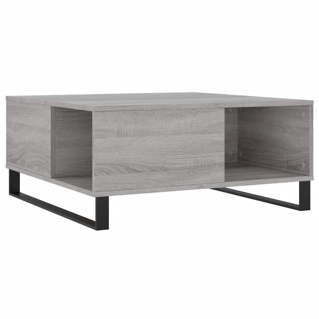 COUCHTISCH Grau Sonoma 80x80x36,5 cm Holzwerkstoff - Grau, Holzwerkstoff (80/80/36.5cm) - furnicato