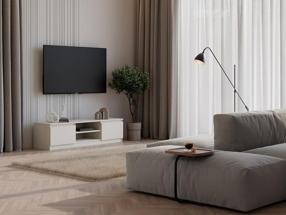 TV SKRINKA - kašmírová, kompozitné drevo (140/36/40cm) - RAUMHIRSCH FURNITURE