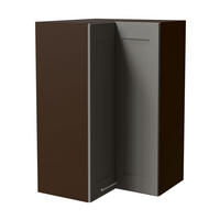 ECKHÄNGESCHRANK Oslo W14/60 Lava / Dust Grey Matt 60 / 60 / 96cm - Dunkelgrau/Grau, Holz/Holzwerkstoff (60/96/60cm) - Feldmann-Wohnen