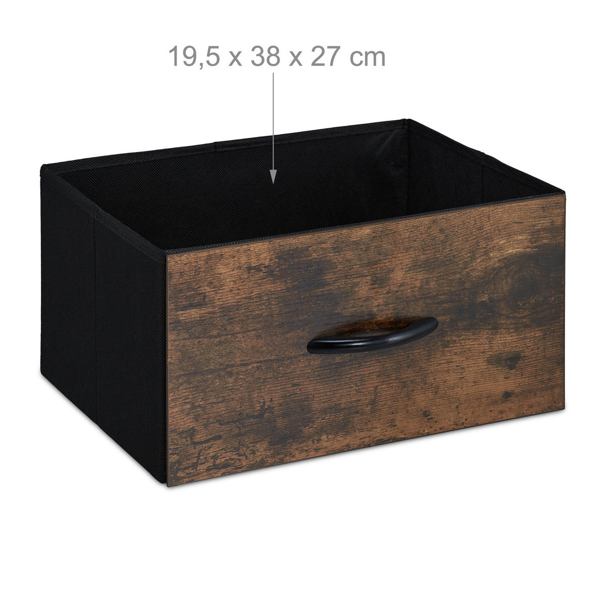 KOMMODE - Dunkelbraun, Holz/Holzwerkstoff (84/71.5/32.5cm) - Relaxdays