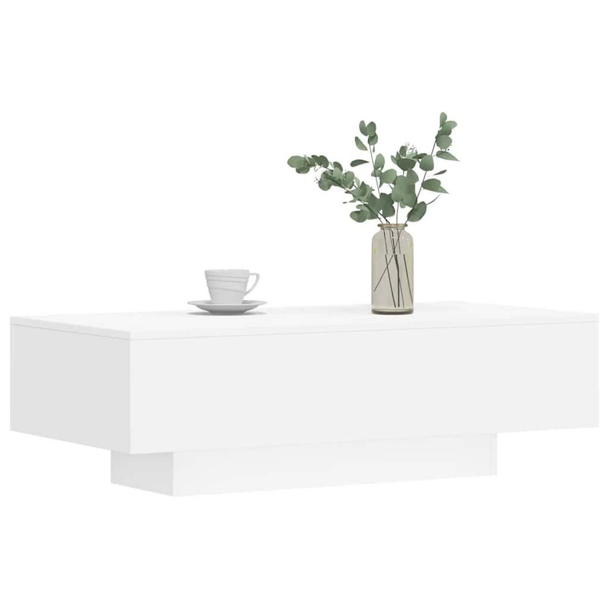 COUCHTISCH Weiss 100/49,5/31 Cm Holzwerkstoff - Weiß, Holzwerkstoff (100/49.5/31cm) - vidaXL