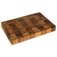 SCHNEIDE-UND SERVIERBRETT Butcher - Braun, Holz (27/40cm) - Mulex