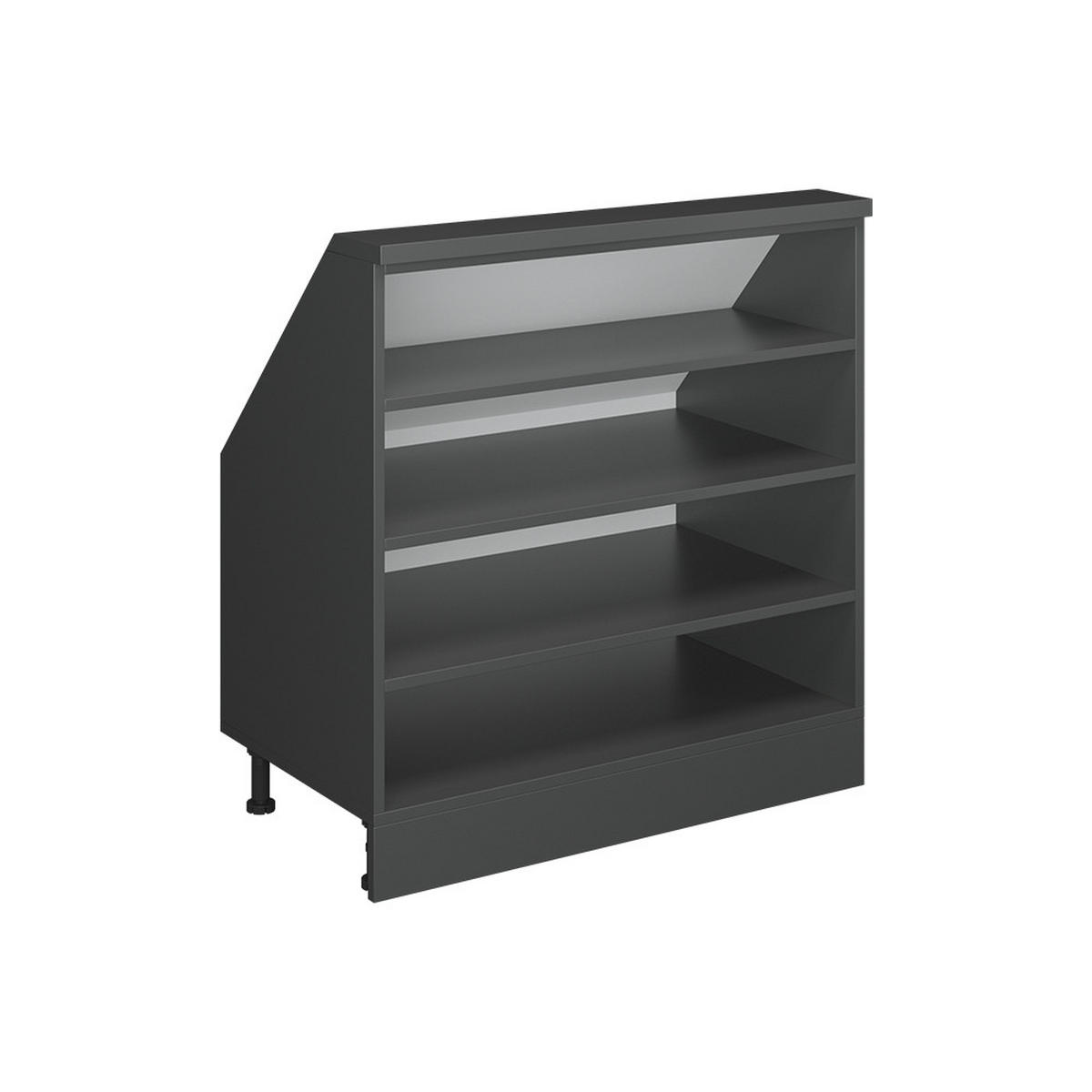 SKŘÍŇ POD ŠIKMOU STŘECHU Rion Antracit - antracitová, kompozitní dřevo (80/81.6/46cm) - Vicco