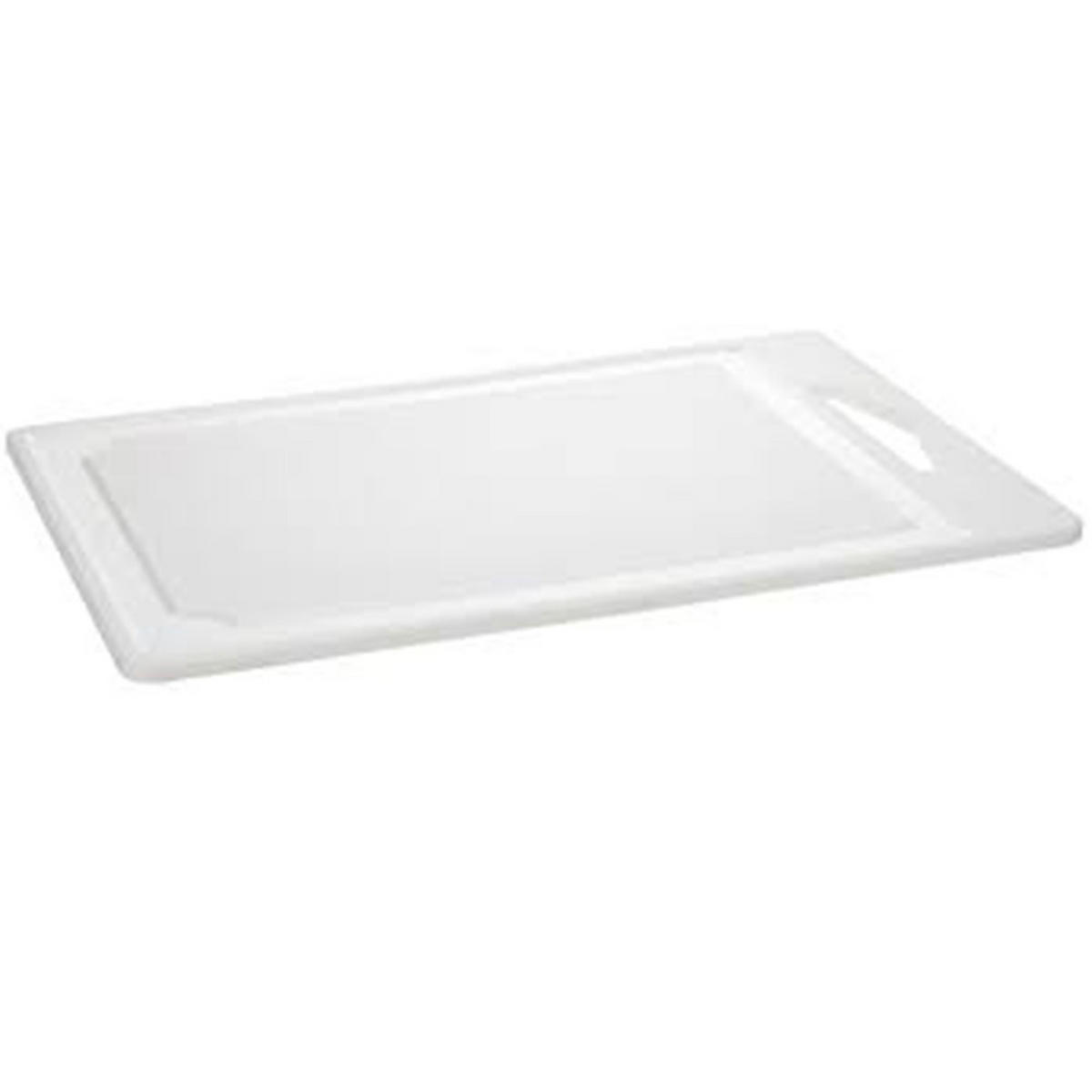 SCHNEIDEBRETT Basic Weiß 39.5/27/1 cm Kunstoff - Weiß, Kunststoff (27/39.5cm) - Mondex