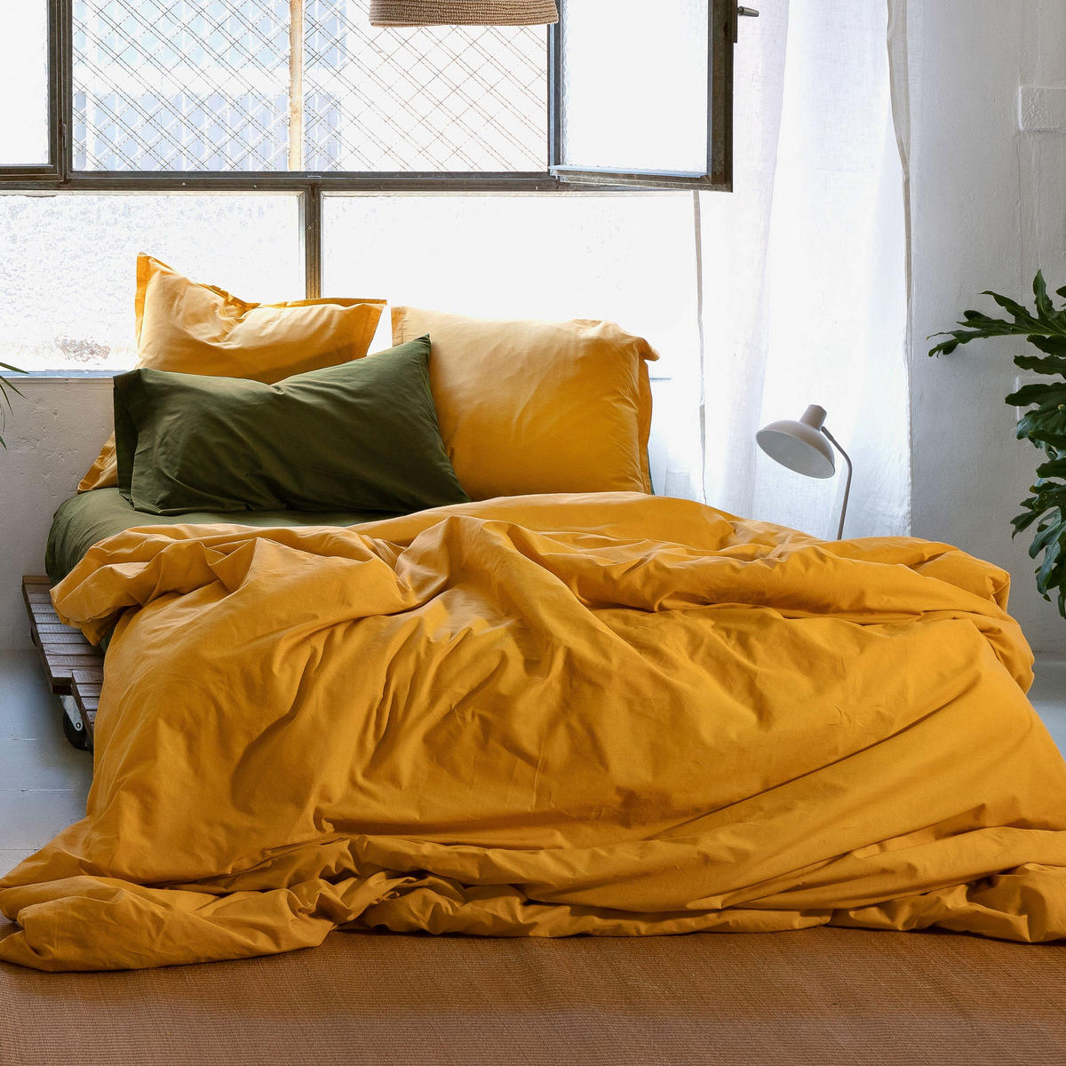 Happy Friday BETTBEZUG Basic Senfgelb 200x200 cm (Komfortgrösse) jetzt nur online ➤