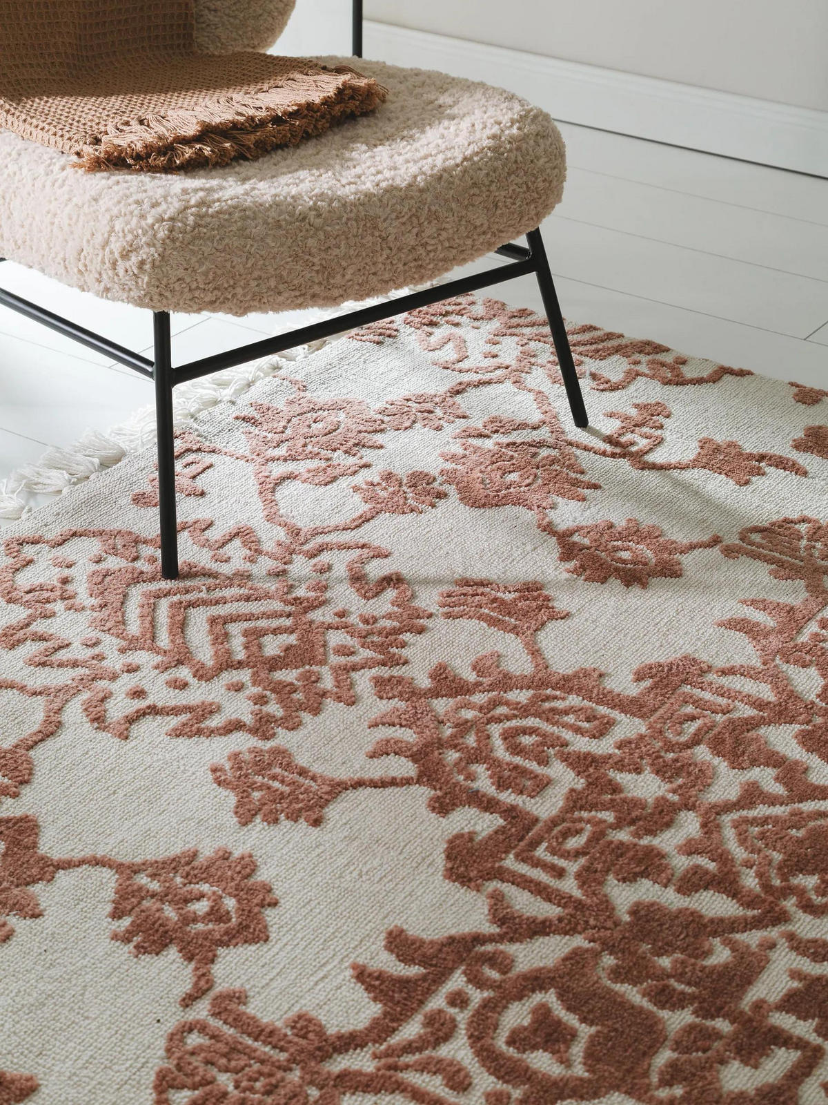TEPPICH Elias Terracotta 120x170 cm - Terracotta, Textil (120/170cm) - benuta Nest