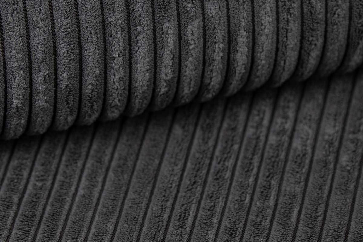 BOXBETT MIDI 160/200 in Cord Anthrazit H4 - Anthrazit, Holz/Holzwerkstoff (160/200cm) - Deine Möbel 24