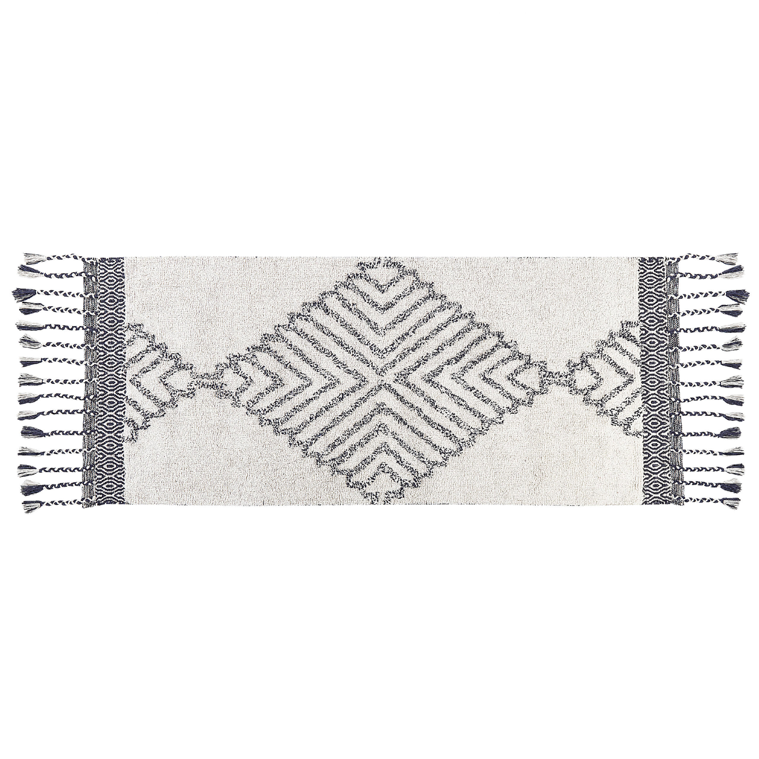 KURZFLOR-TEPPICH Eray 150/80 cm - Weiß, Textil (80/150cm) - Beliani