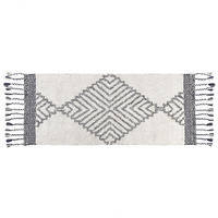 KURZFLOR-TEPPICH Eray 150/80 cm - Weiß, Textil (80/150cm) - Beliani