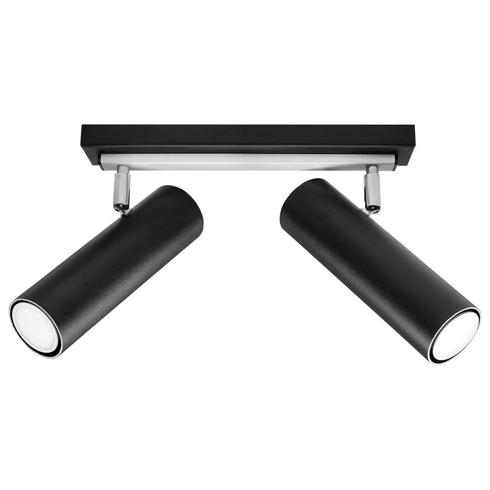 Sollux Lighting Deckenleuchte Schwarz 18x20x30 cm