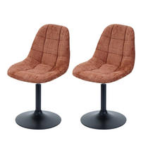 ESSZIMMERSTUHL Orange 2er-Set - Orange, Textil (47/83/43cm) - MCW