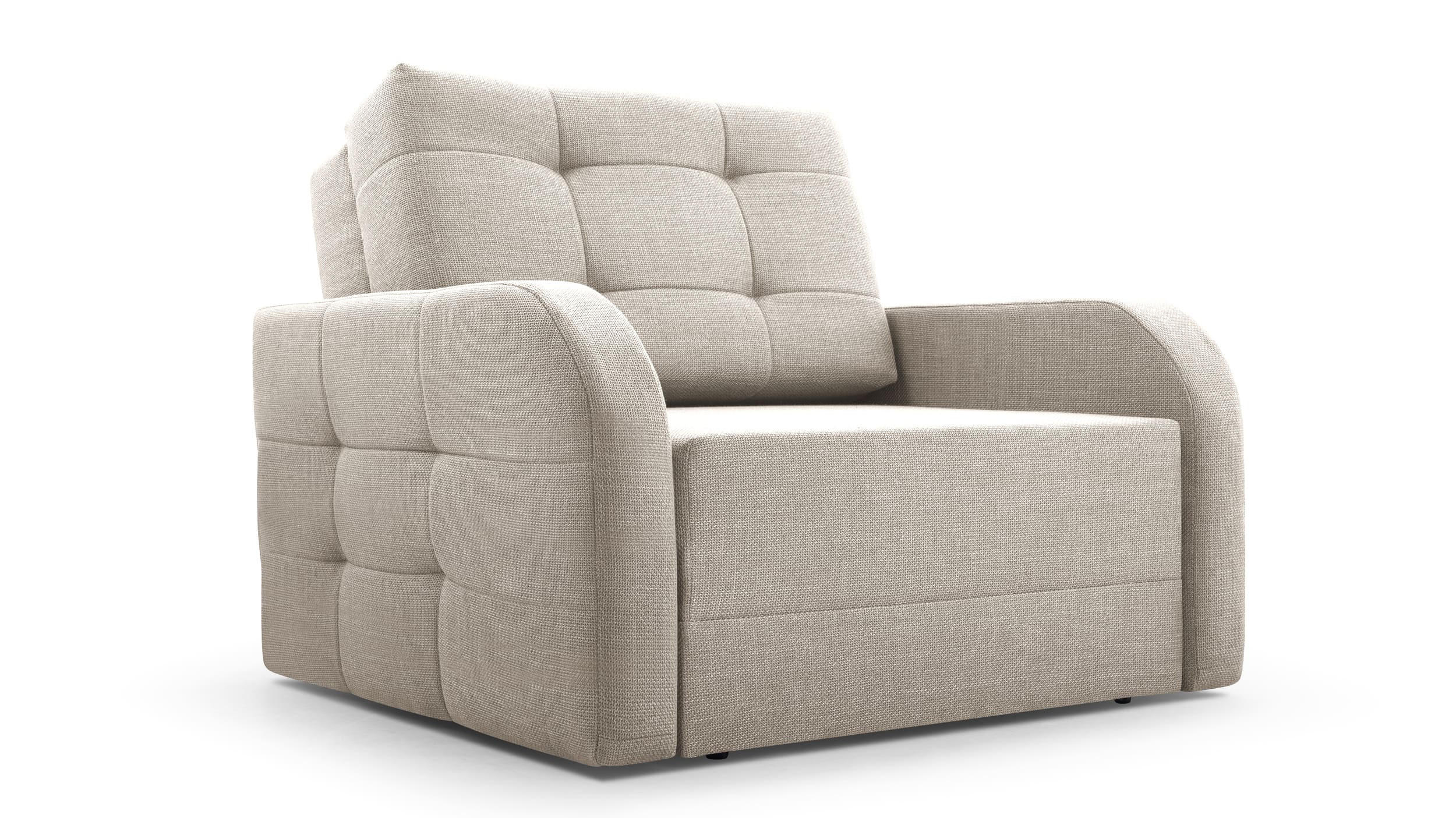 SCHLAFSESSEL Porto 80 - Beige - Beige, Holz (101/90/100cm) - Möblo