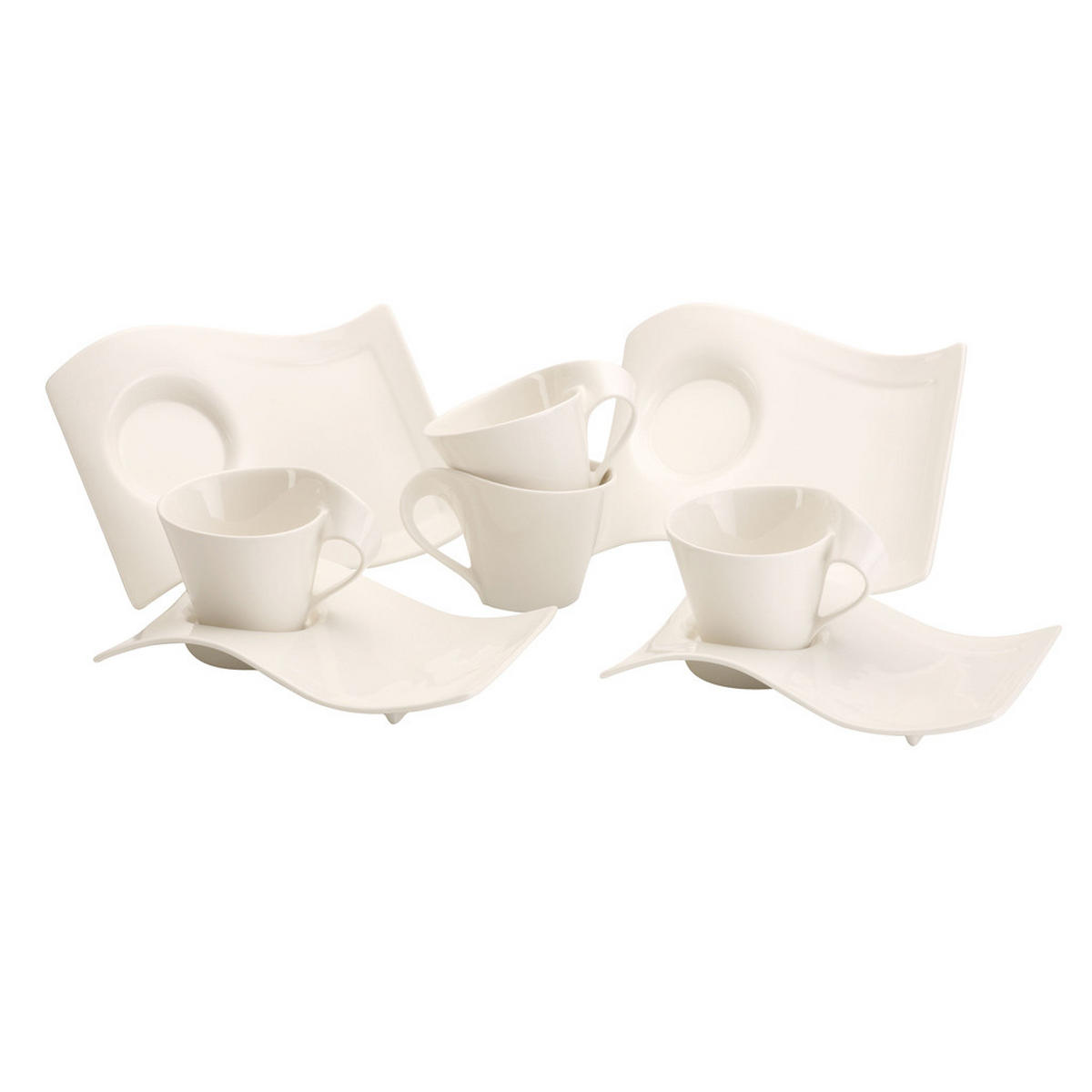 CAPPUCCINO-SET NewWave weiß 250 ml 4er Set - Weiß, Keramik (0.25L) - Villeroy & Boch