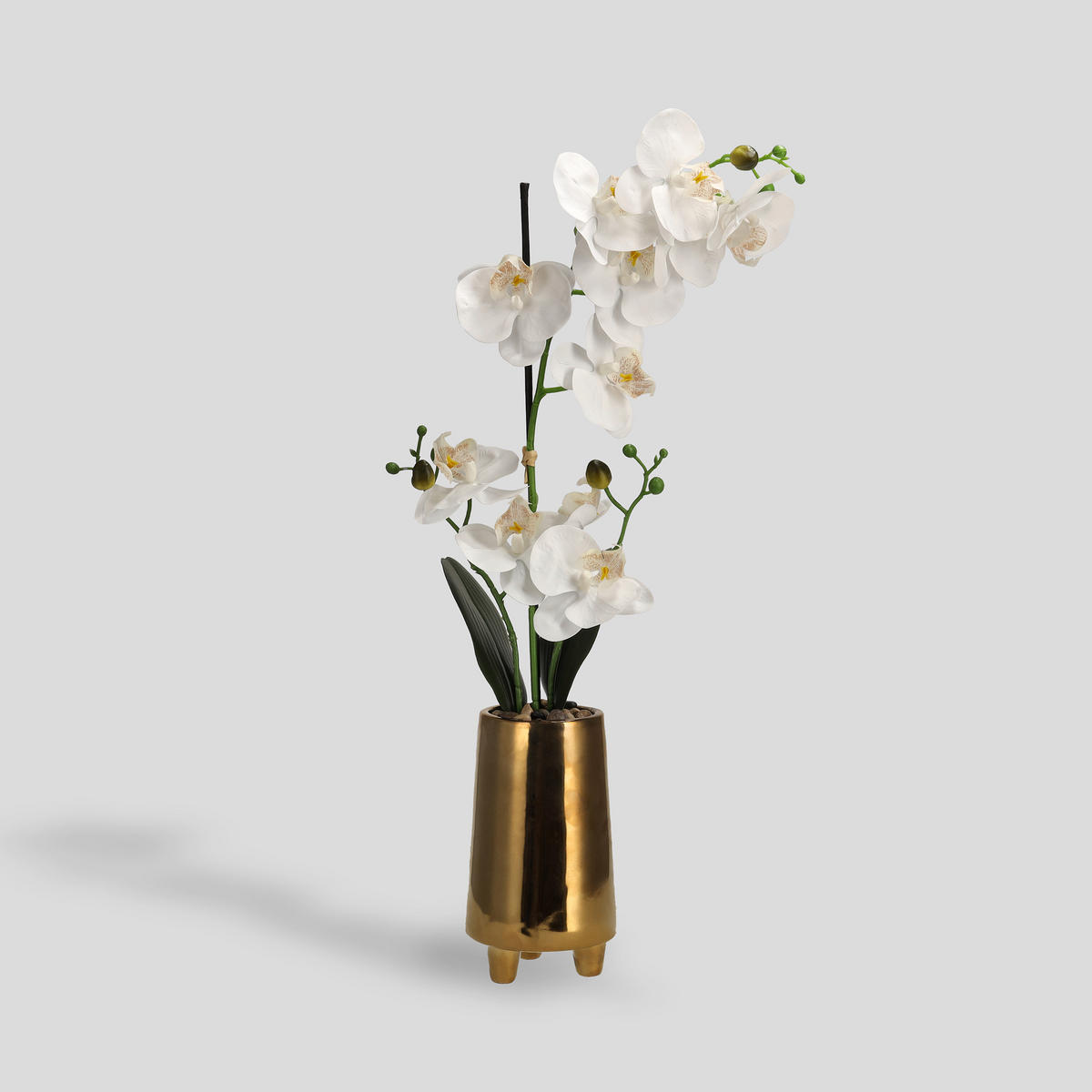 KUNSTPFLANZE Orchesso - Weiß, Kunststoff (57cm) - home&you