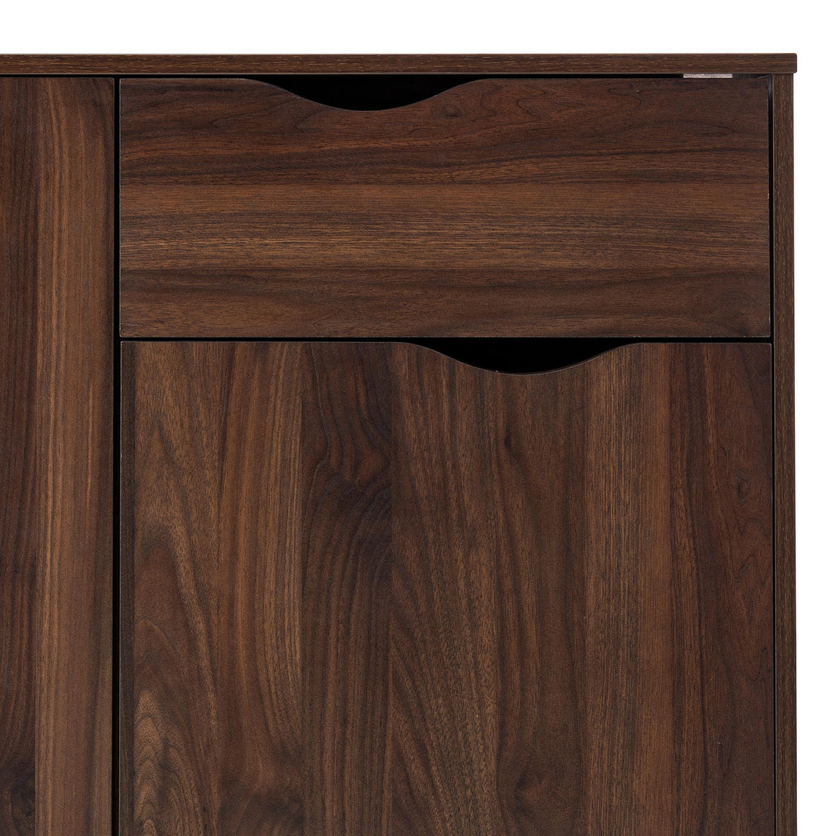 KOMMODE - 1 Schublade, Walnuss Dekor - Walnussfarben, Holz/Holzwerkstoff (99/81/39cm) - home24