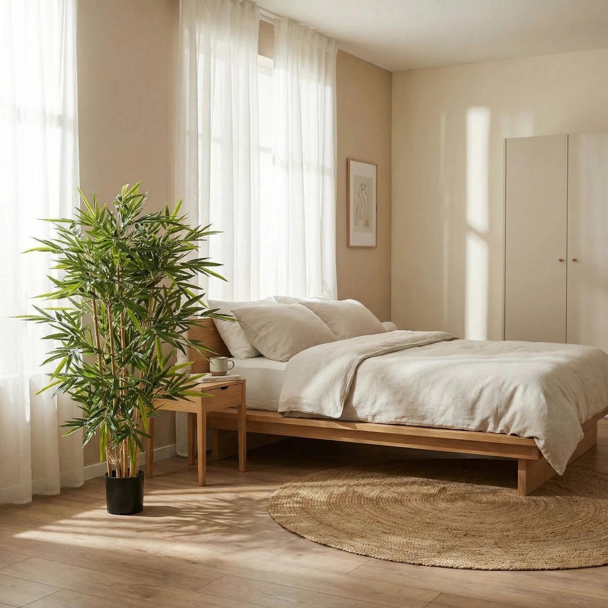KUNSTBAUM Künstlicher Bambus - Melina 120 cm - Grün, Kunststoff (120cm) - aplanta