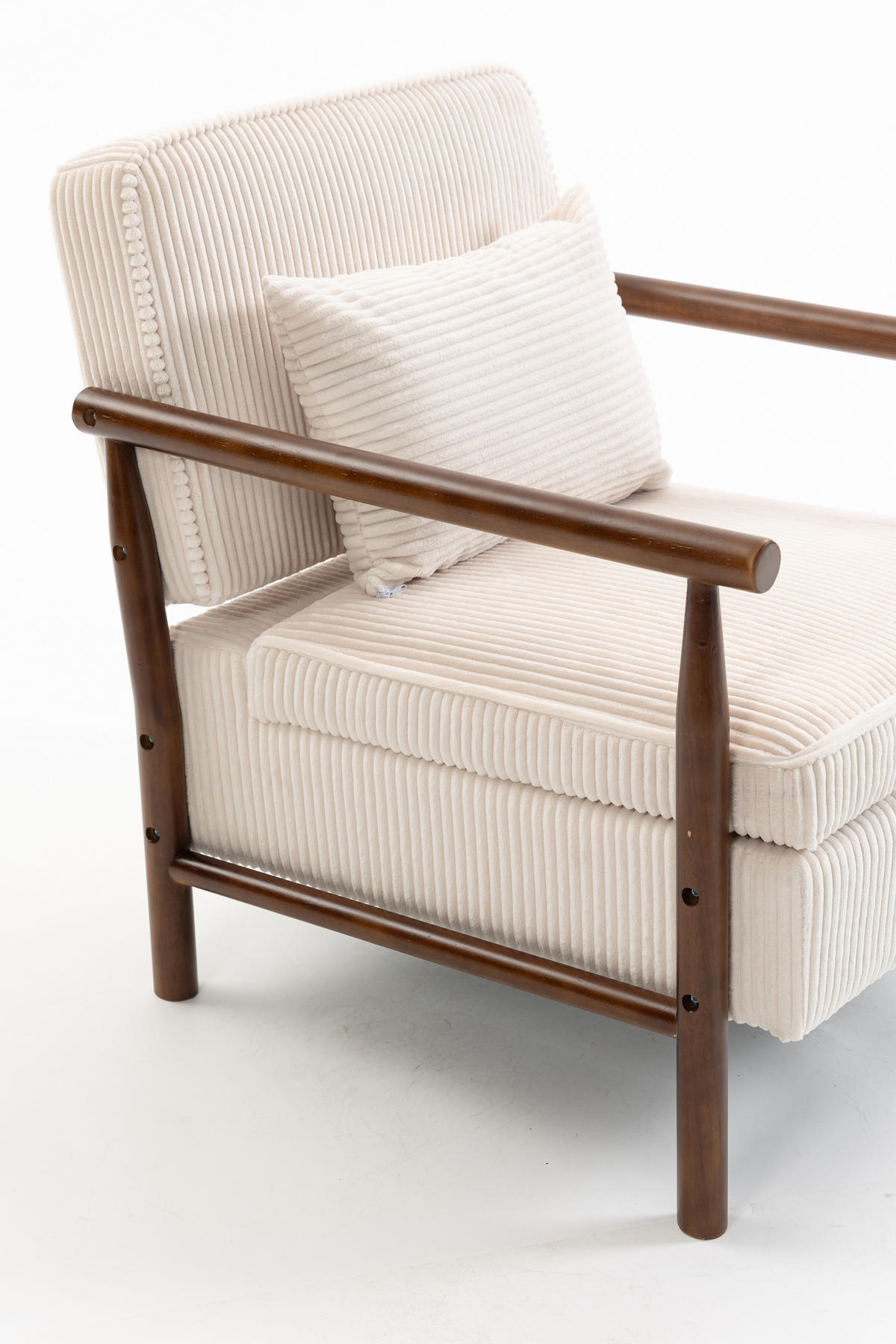 SESSEL Akzentstuhl mit Lendenpolster, DE-42320, Weiß - Weiß, Holzwerkstoff (66/73/83cm) - ComfortXL