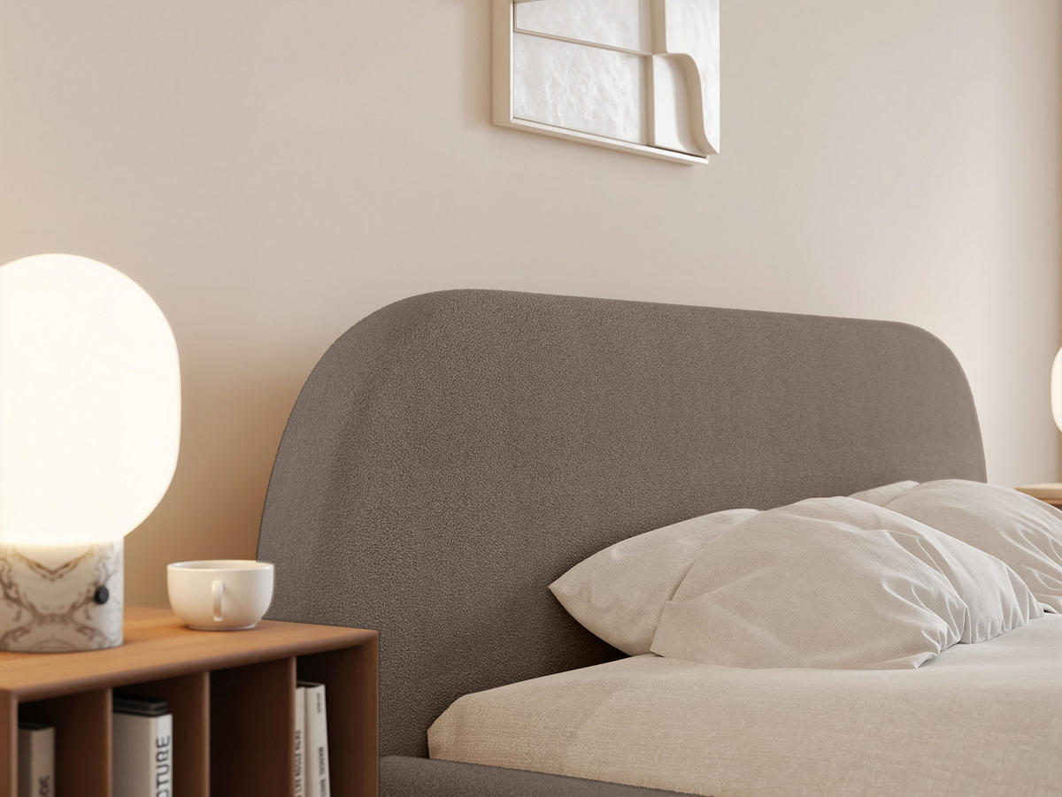 POLSTERBETT Lloret 180x200 cm, Braun - Braun, Textil (200/180cm) - Fedve