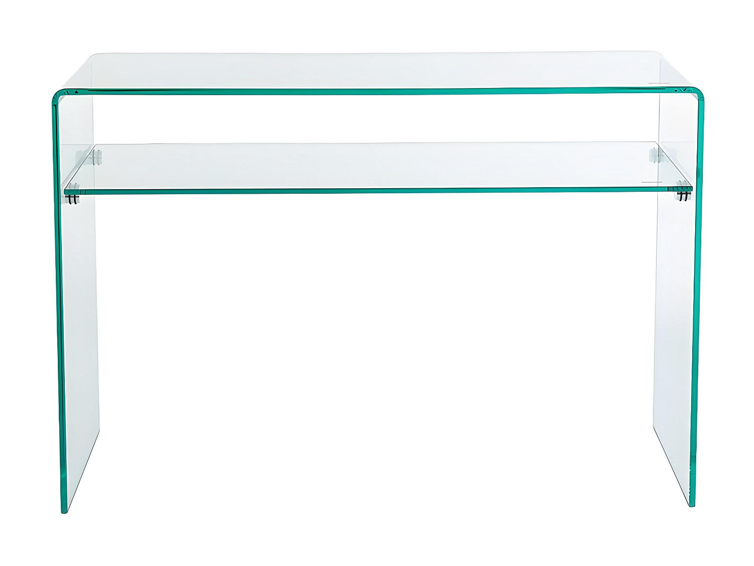 KONSOLENTISCH - 110 cm x 35 cm - Glas - Transparent - STILEOS - Transparent, Glas (35/110/75cm) - Vente-Unique