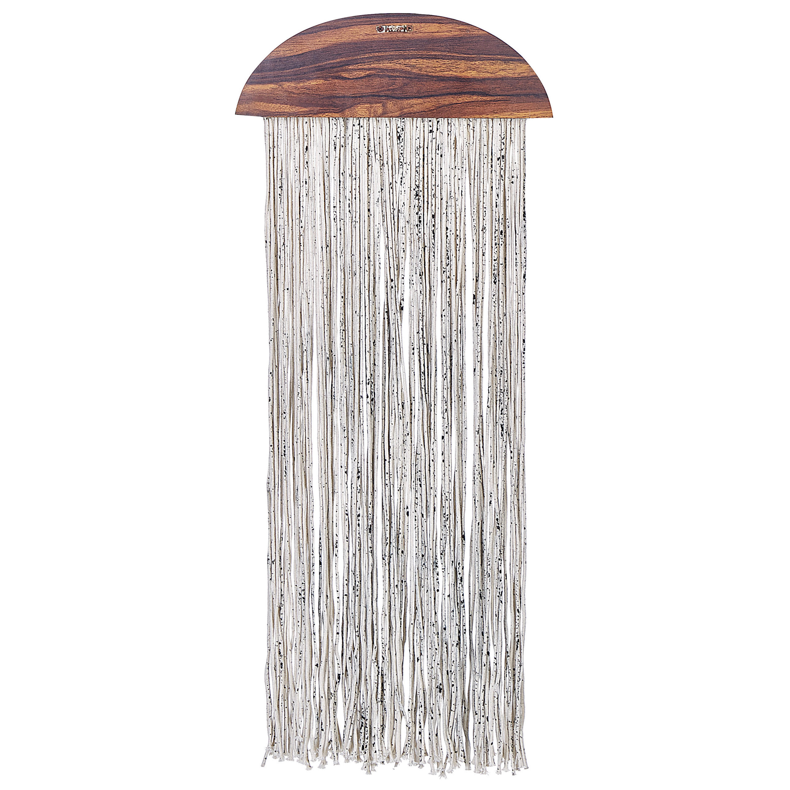 WANDDEKORATION Pappelholz dunkler holzfarbton Zikiria - Dunkelbraun, Holz (37/92/4cm) - Beliani