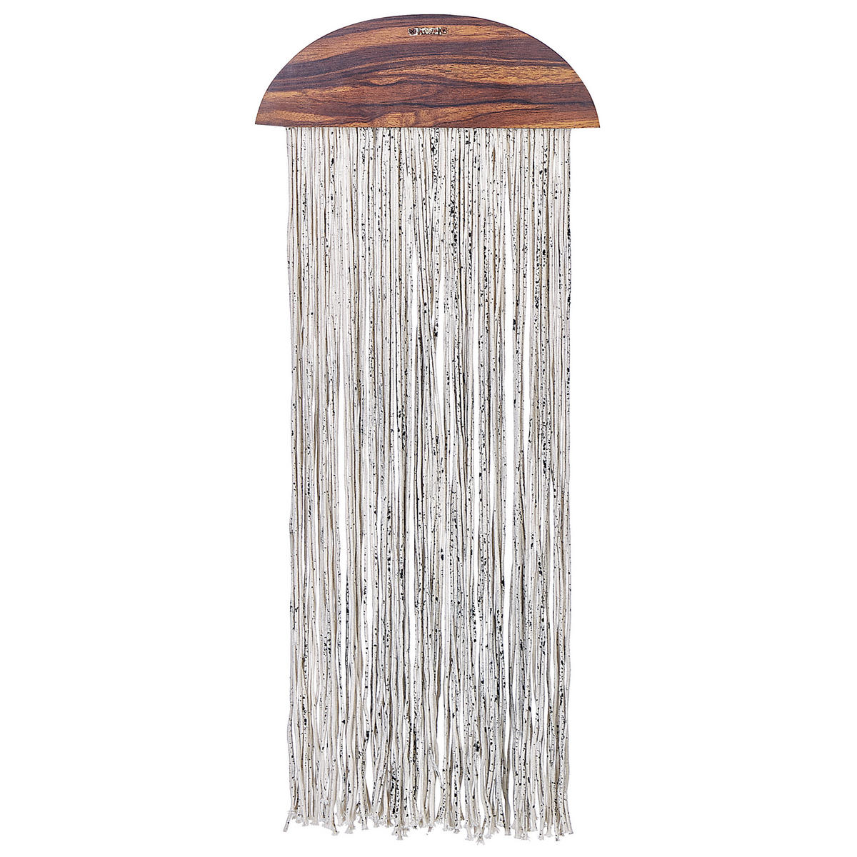 WANDDEKORATION Pappelholz dunkler holzfarbton Zikiria - Dunkelbraun, Holz (37/92/4cm) - Beliani