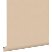 TAPETE Leinen-Optik 53 cm x 10.05 m - Beige, Papier (53/1000cm) - ESTAhome