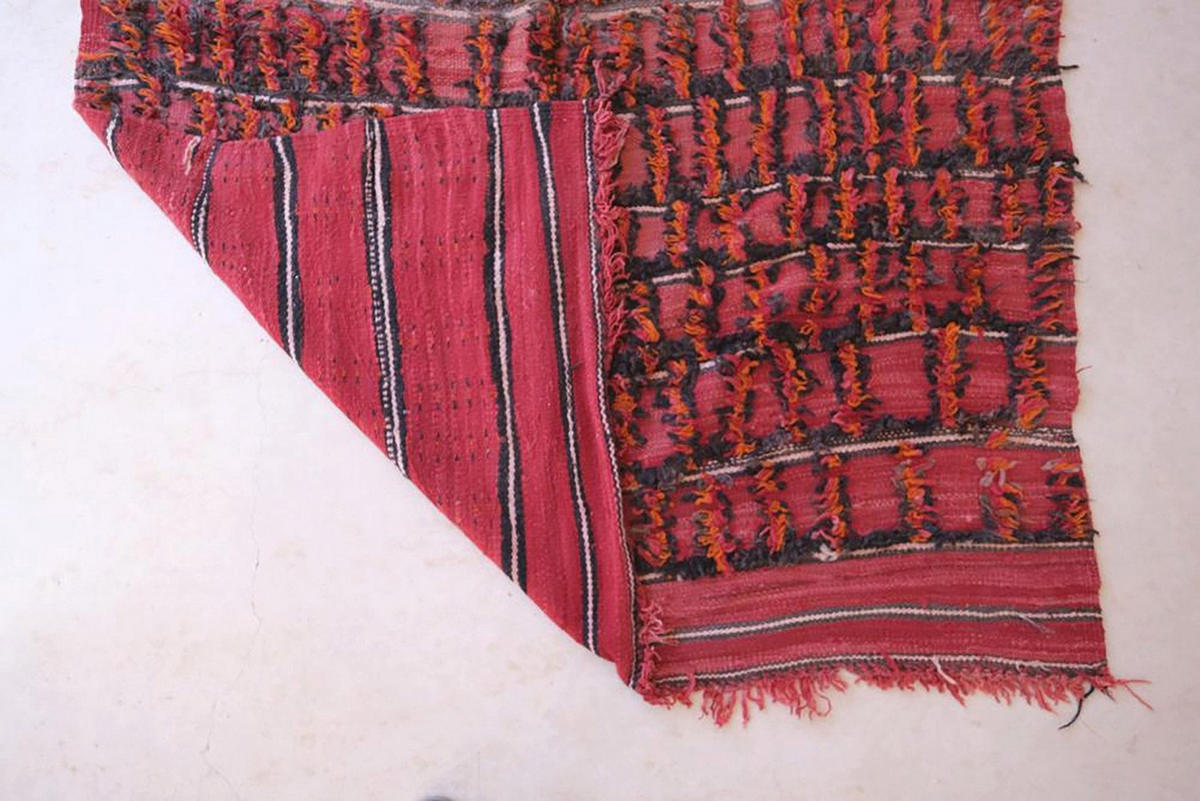 BERBERTEPPICH aus reiner Wolle 175x 467 cm - Rot, Naturmaterialien (175/467cm) - AFK Living