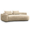 2,5-SITZER SOFA - Taupe, Textil (217/82/156cm) - home24