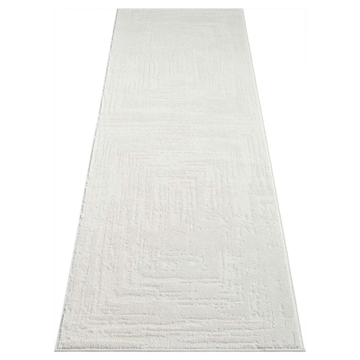 KURZFLOR-TEPPICH Flair 171 Creme 80x300 cm - Creme, Textil (80/300cm) - carpet city