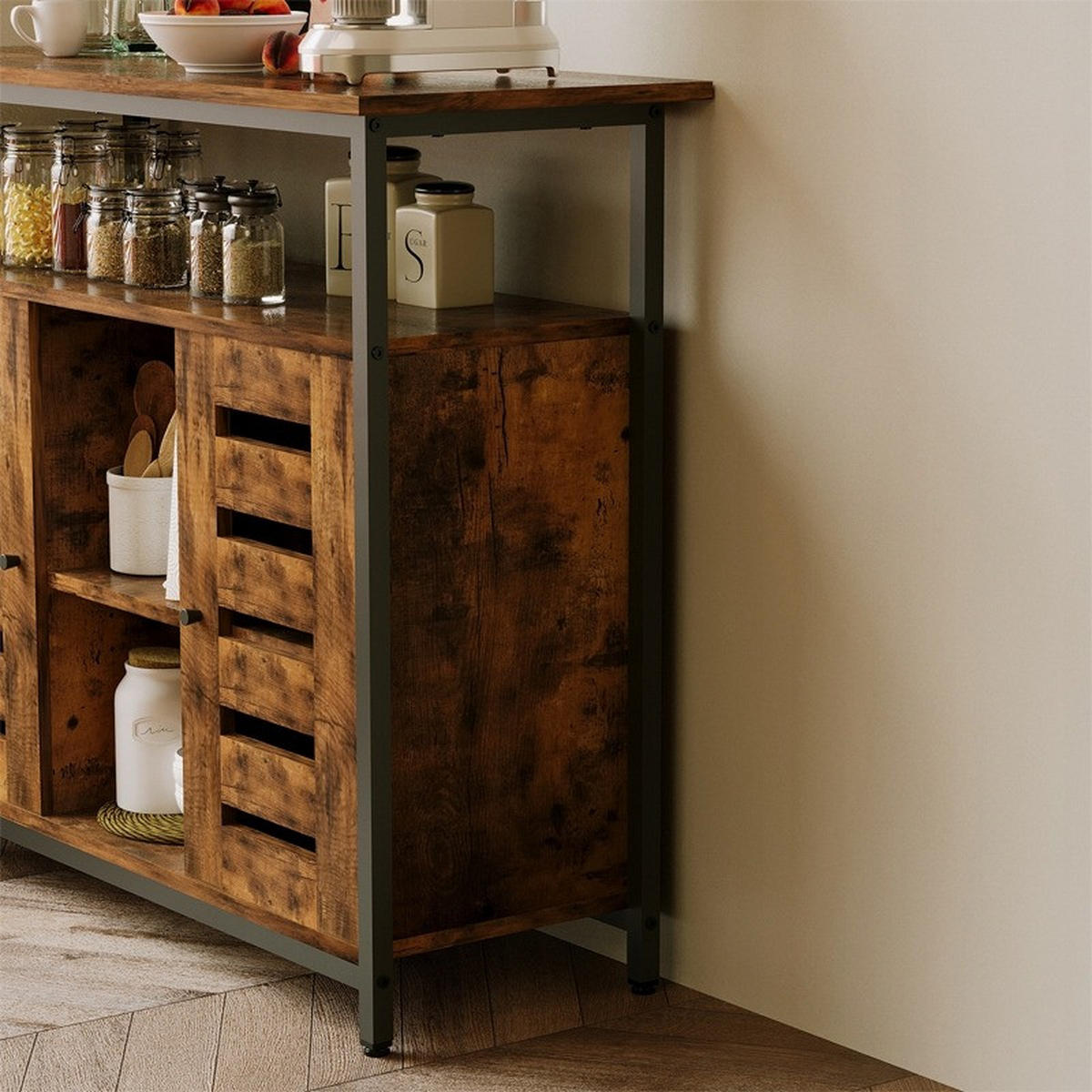 SCHRANK/KOMMODE, Braun, 35/90/80 cm - Braun, Holzwerkstoff (90/80/35cm)