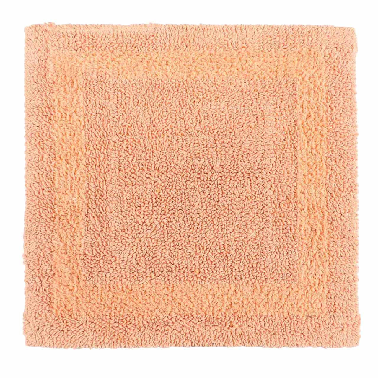 DUSCHVORLEGER 50/50 cm, 100% Baumwolle, wendbar - Orange, Textil (50/50cm) - Homescapes