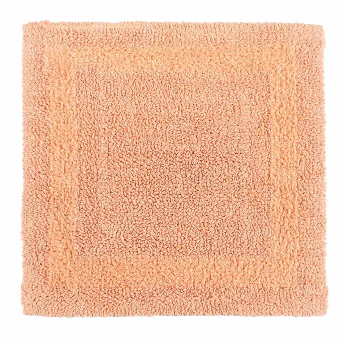 DUSCHVORLEGER 50/50 cm, 100% Baumwolle, wendbar - Orange, Textil (50/50cm) - Homescapes