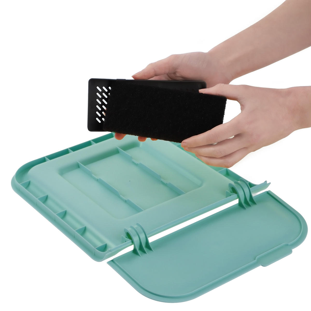 ABFALLBEHÄLTER-SET, 4x25L, Dunkelgrau - Gelb/Braun, Kunststoff (27/44cm) - KADAX