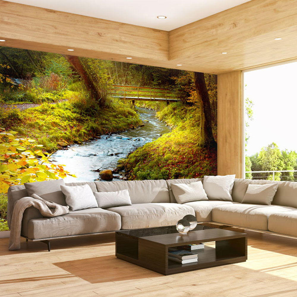 VLIESTAPETE Grün 200/154 cm - Blau/Grün, Textil (200/1cm) - KUNSTLOFT