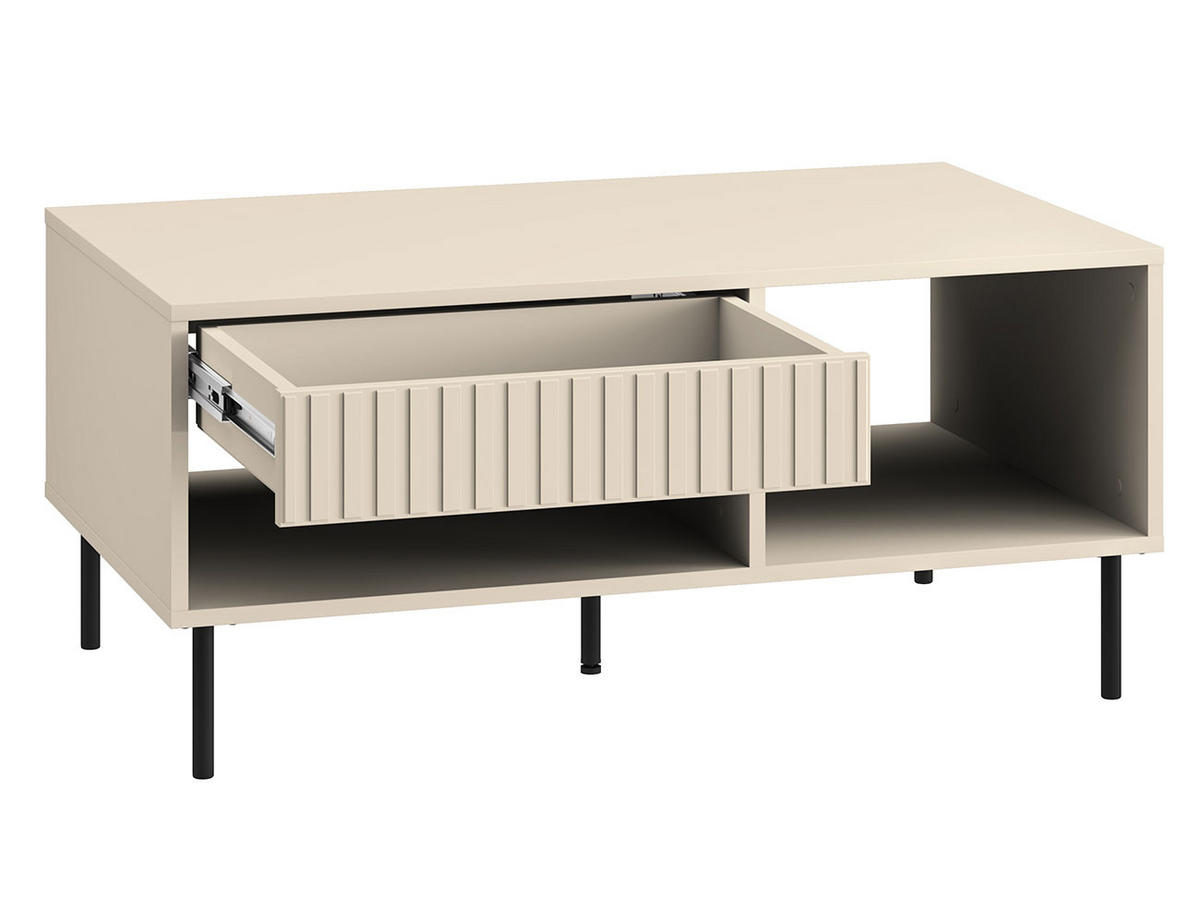 COUCHTISCH Sophie kaschmir matt 100 / 60 / 45cm - Braun, Holz/Holzwerkstoff (60/100/45cm) - Feldmann-Wohnen