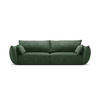 SOFA Kaelle aus Chenille-Stoff flaschengrün 3 Sitzplätze - Dunkelgrün, Textil (100/85/208cm) - Micadoni