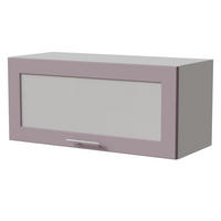 KLAPPHÄNGESCHRANK Bari W4BS/80 WKF Weiß / RAL 4009 pastellviolett 80 / 32,5 / 36cm Gasdruckdämpfer - Violett/Weiß, Holz/Holzwerkstoff (80/36/32.5cm) - Feldmann-Wohnen