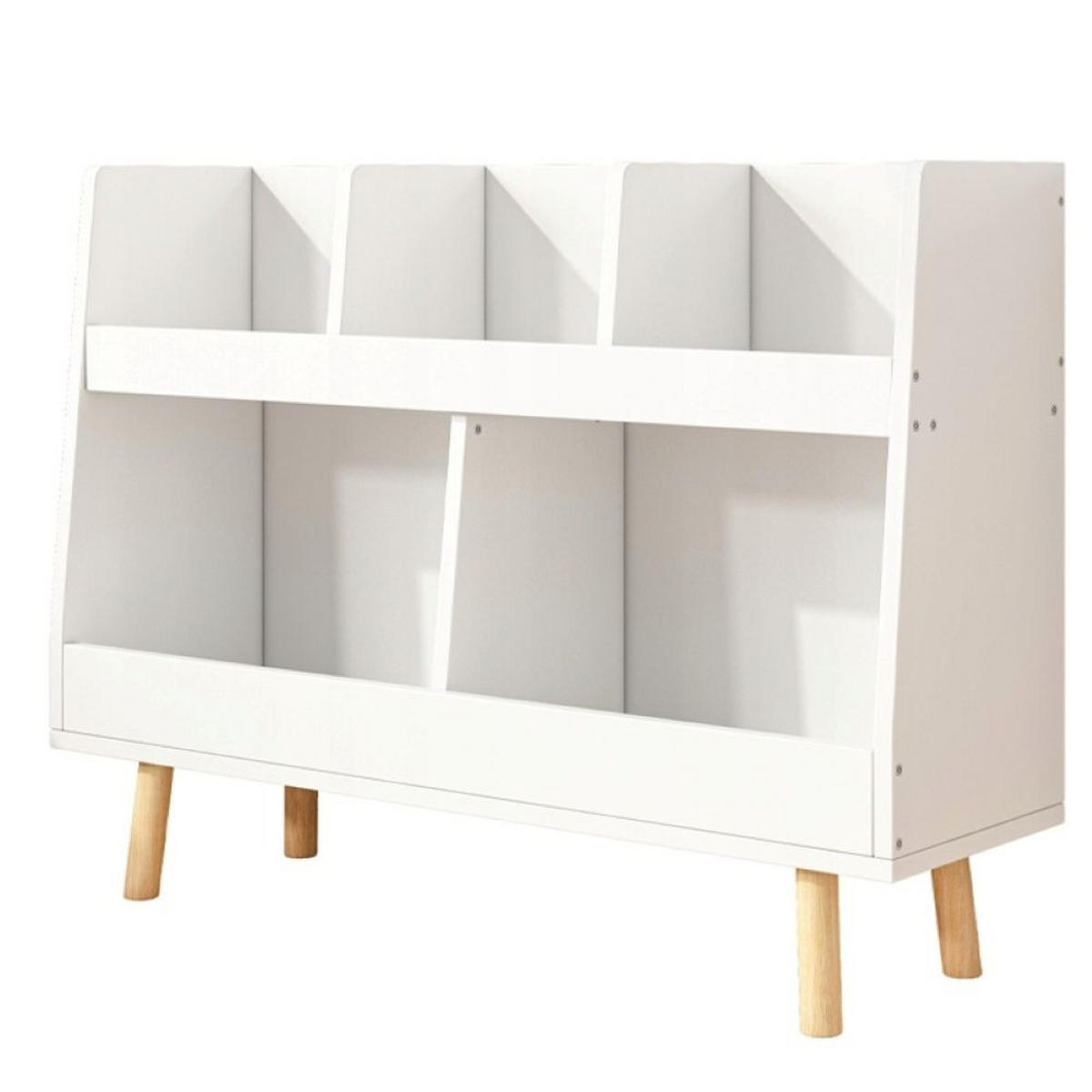 BÜCHERREGAL, weiß 60/25/80 cm - Weiß, Holzwerkstoff (60/80/25cm)