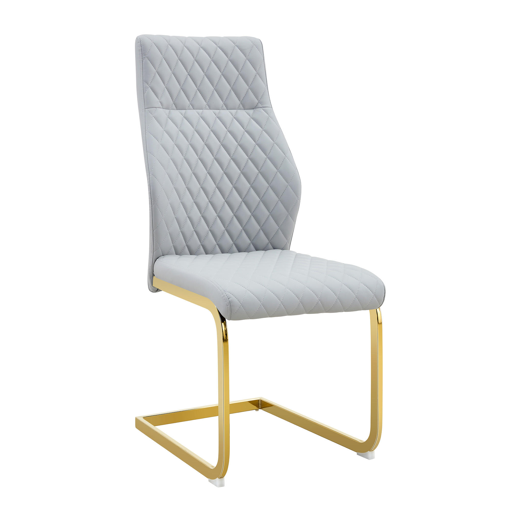 SCHWINGSTUHL DE-36566 2er-Set mit PU-Bezug und Metallrahmen Hellgrau - Hellgrau, Metall (63/100/43cm) - ComfortXL