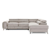 ECKSOFA Laurence mit Schlaffunktion & Bettkasten – 278 x 205 cm, verstellbare Kopfstützen - Beige, Kunststoff (278/205cm) - Wohnideebilder
