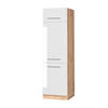 KÜCHENSCHRANK Fame-Line Weiß Hochglanz 60 cm - Honigeiche/Weiß Hochglanz, Holzwerkstoff (60/206.8/58.1cm) - Vicco