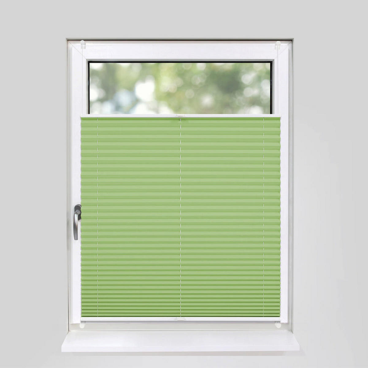 PLISSEE Basic ohne Bohren - Grün, Textil (50/150cm) - Deco-Raum