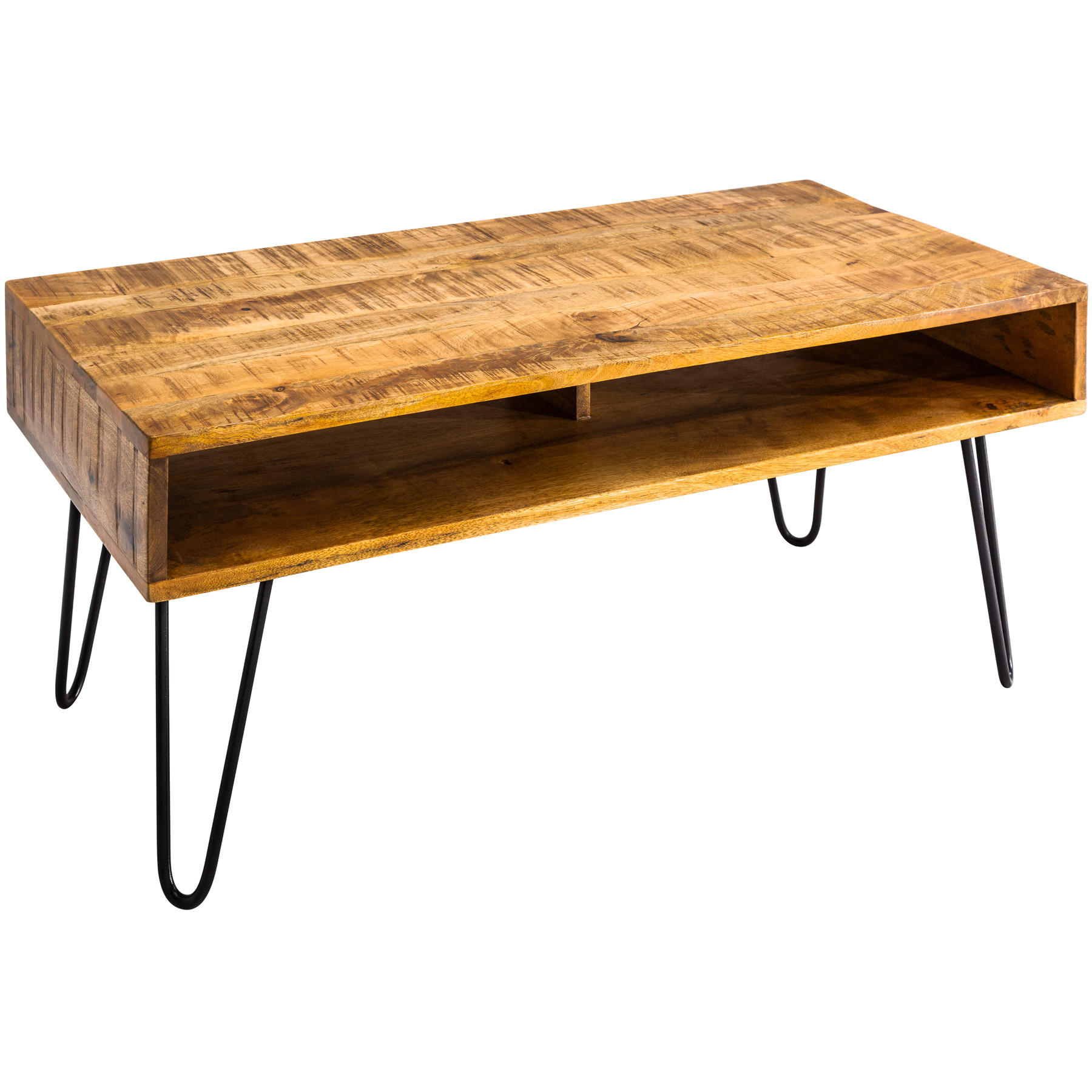 riess-ambiente Couchtisch Braun, Schwarz 100x45x50 cm
