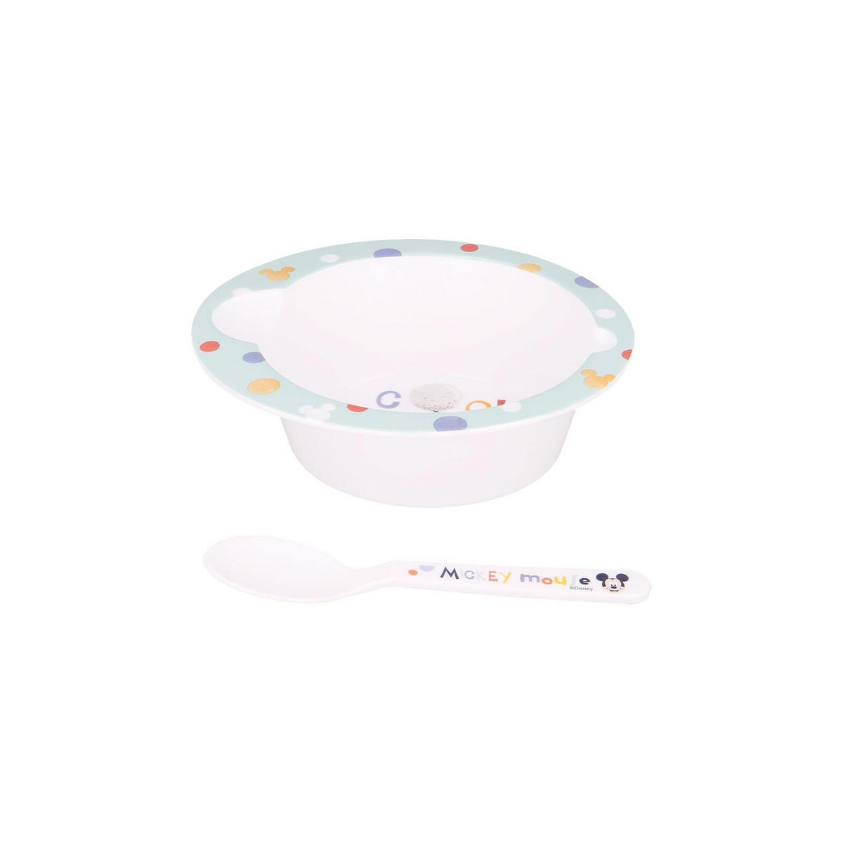 KINDERGESCHIRR Cool Like Mickey hellblau 2er Set - Hellblau, Kunststoff (5.3/2.5/7.5cm)