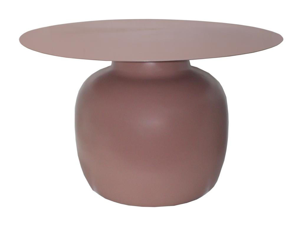 COUCHTISCH - Metall - Taupe - NALITA - Braun, Metall (76/76/46cm) - Vente-Unique