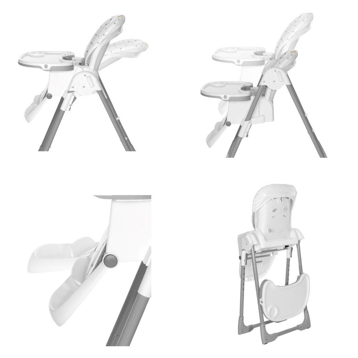 HOCHSTUHL Dalia klappbar blau klappbar, Sitz und Fußstütze mehrfach verstellbar - Blau, Kunststoff (53/101/77cm) - Lorelli