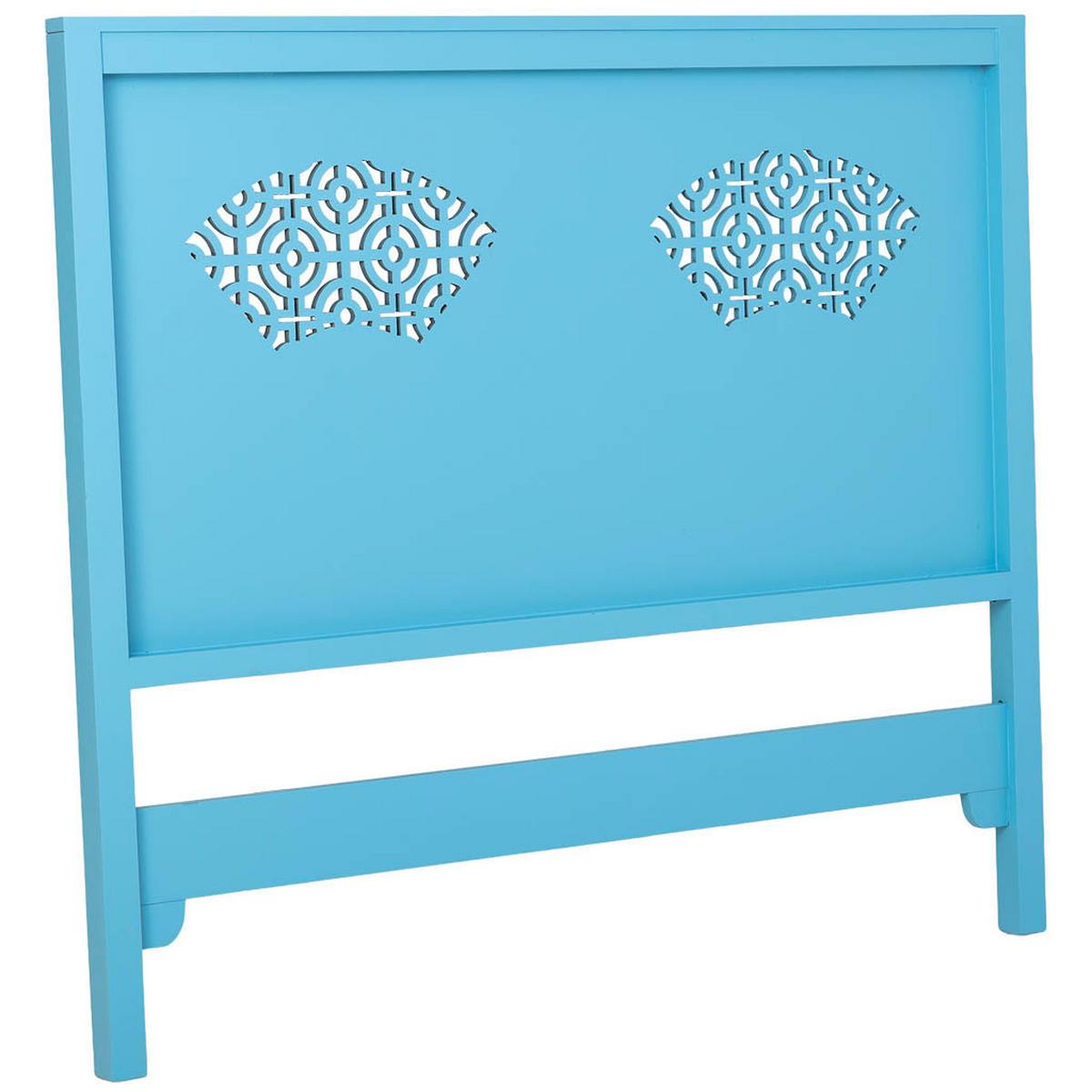 BETTKOPFTEIL 150x5x130 cm - Blau, Holz (150/5cm) - Wanderlust